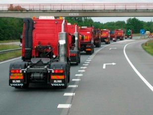 Transport grote hoeveelheden asfalt